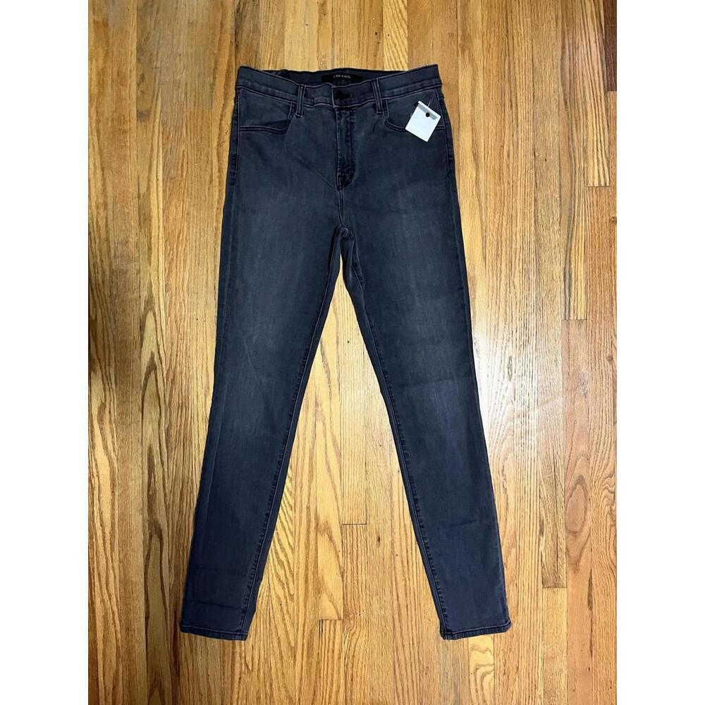 J Brand Maria High Rise Dark Wash Skinny Jeans in Night bird Size 28